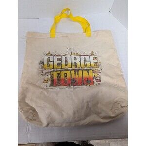 Vintage 80's George Town Washington D.C. Canvas Tote Bag